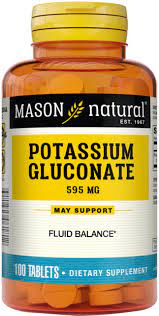 POTASSIUM GLUCONATE 595 MG  100 TAB